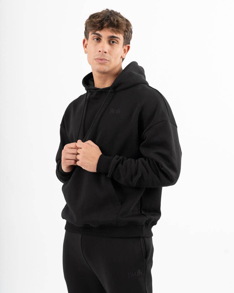 Sweat à capuche Basic Skulk M noir