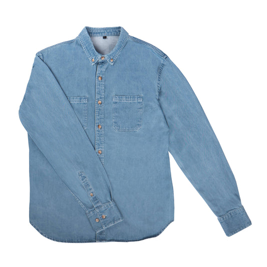 Chemise en denim bleu clair