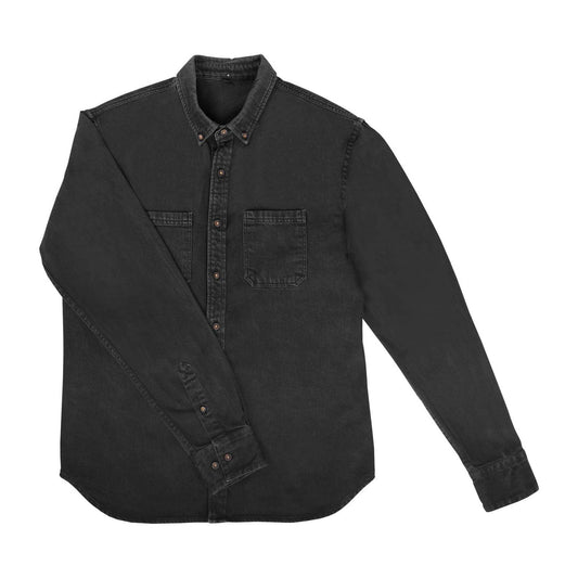 Chemise en denim noir